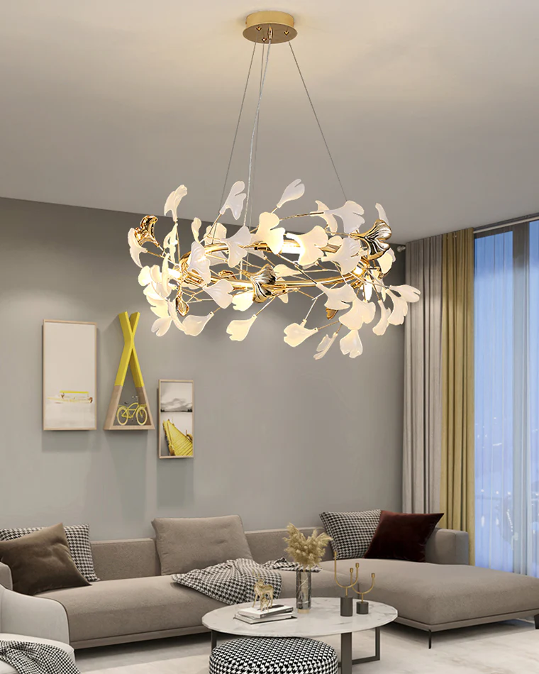 WOMO Gingko Round Chandelier-WM2422 - Image 6