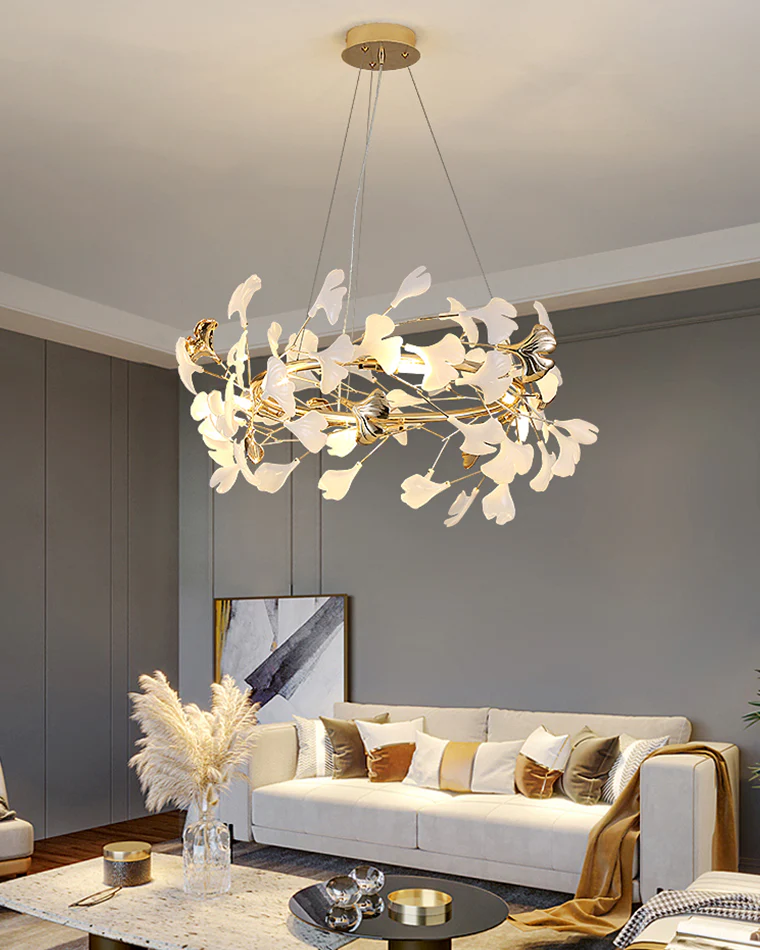 WOMO Gingko Round Chandelier-WM2422 - Image 7