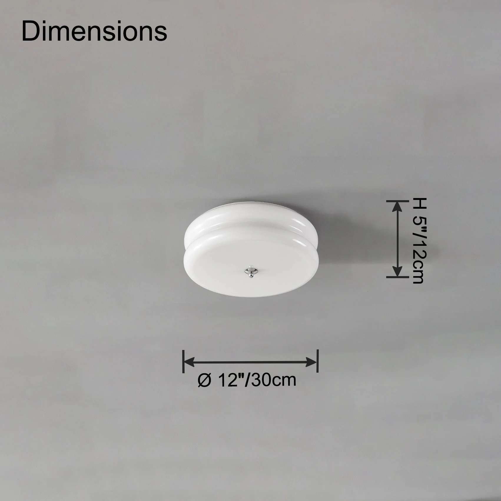 WOMO Round Cream Glass Flush Mount Ceiling Light-WM1132 - Image 29