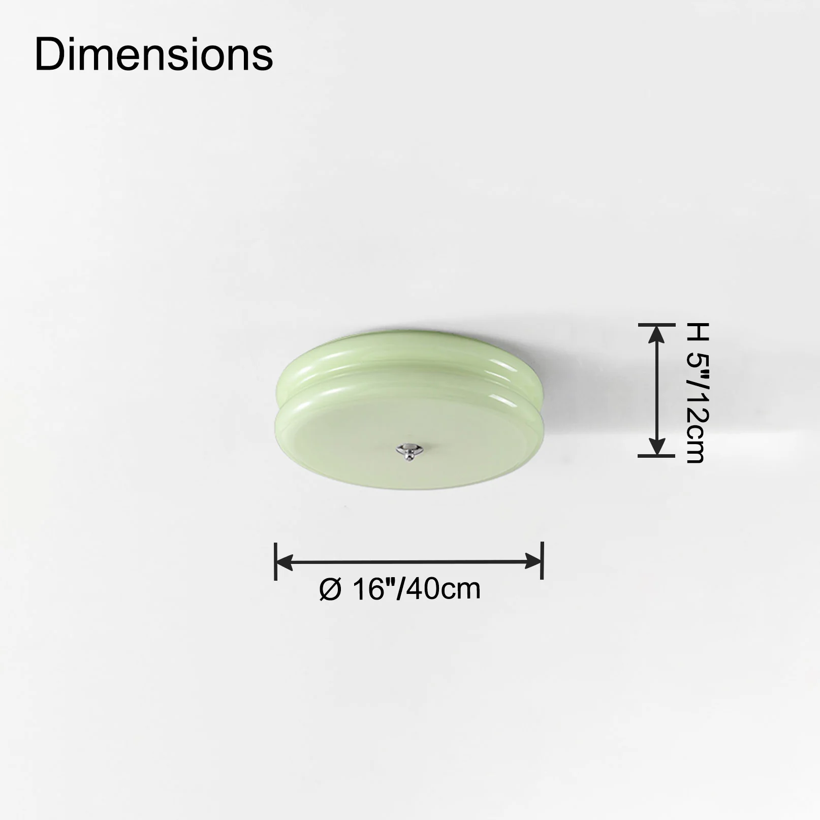WOMO Round Cream Glass Flush Mount Ceiling Light-WM1132 - Image 39