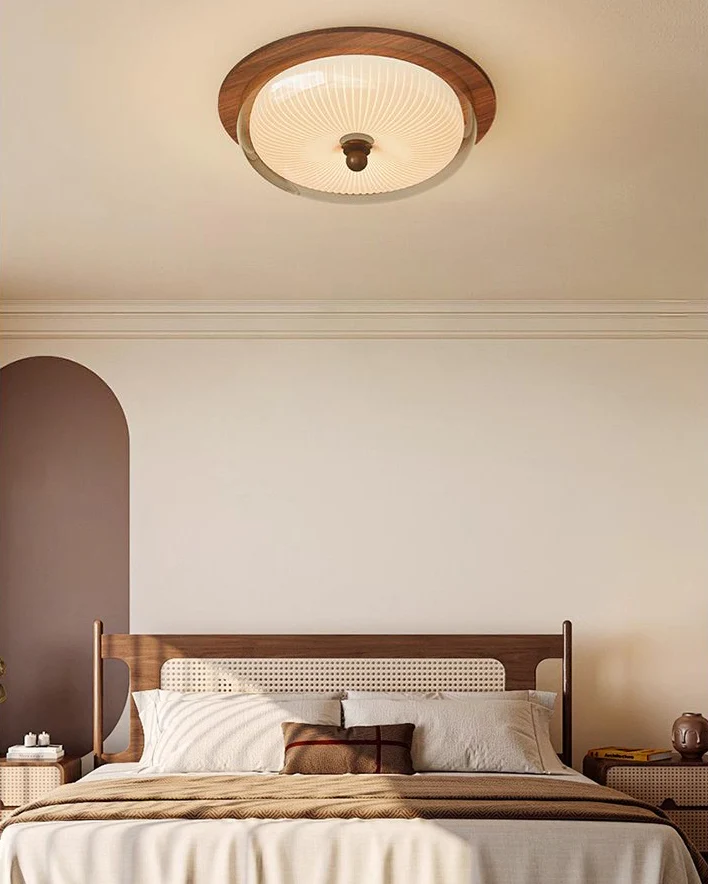 WOMO Round Glass Flush Mount Ceiling Light-WM1189 - Image 5