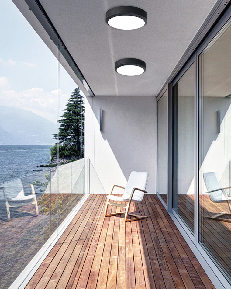 WOMO Round Outdoor Ceiling Light-WM9203 - Image 7