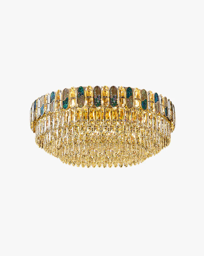 WOMO Round/Oval Shell Crystal Chandelier-WM3032