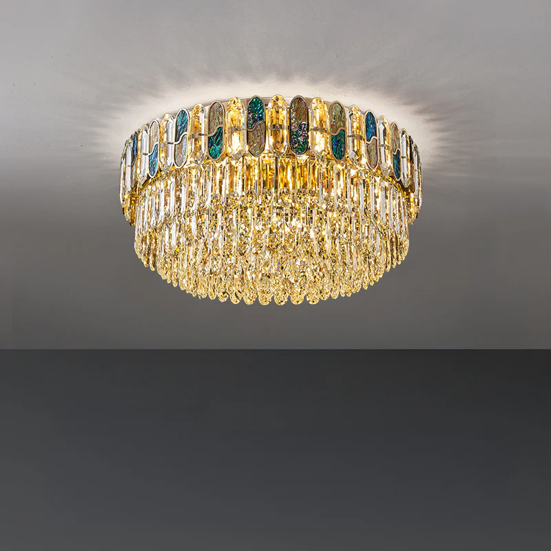 WOMO Round/Oval Shell Crystal Chandelier-WM3032 - Image 9