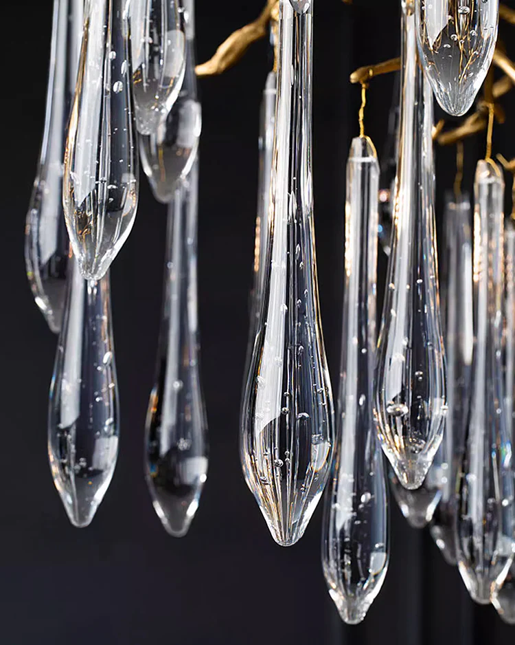 WOMO Round Raindrop Crystal Chandelier-WM3048 - Image 7