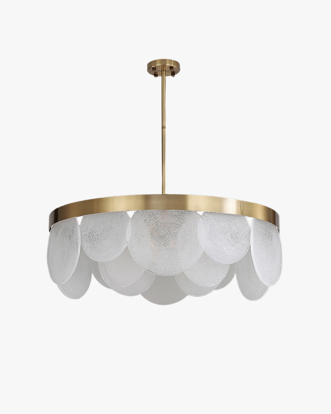 WOMO Round Textured/Seeded Glass Chandelier-WM2741 - Image 21