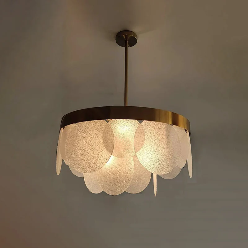 WOMO Round Textured/Seeded Glass Chandelier-WM2741 - Image 30
