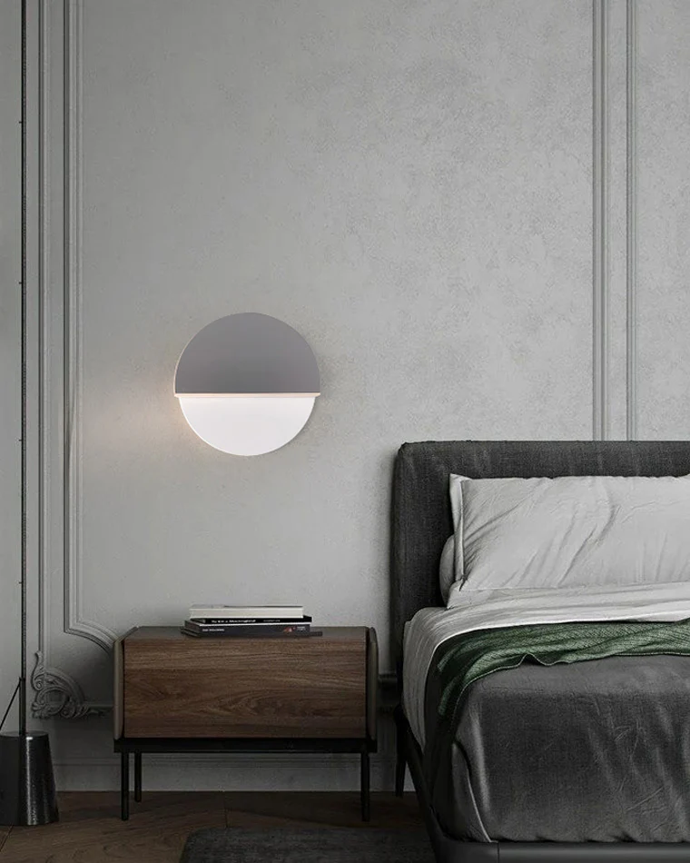 WOMO Adjustable Black & White Round Disc Wall Lamps-WM6071 - Image 17