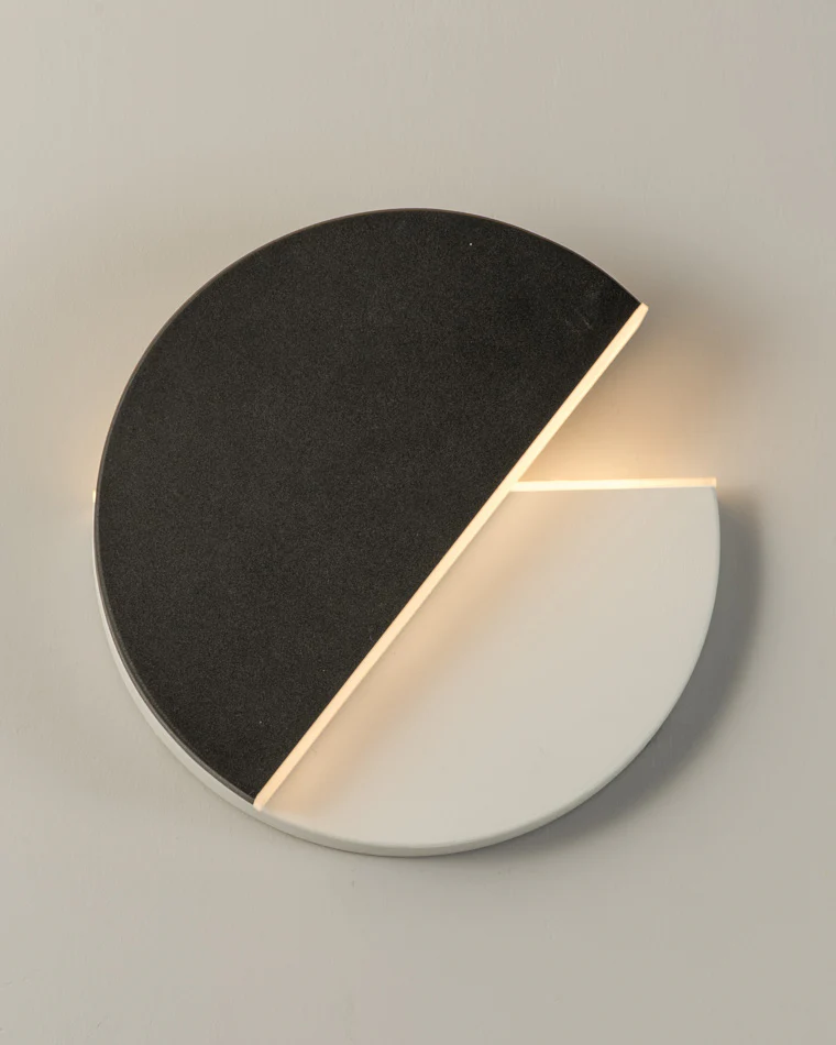 WOMO Adjustable Black & White Round Disc Wall Lamps-WM6071 - Image 20
