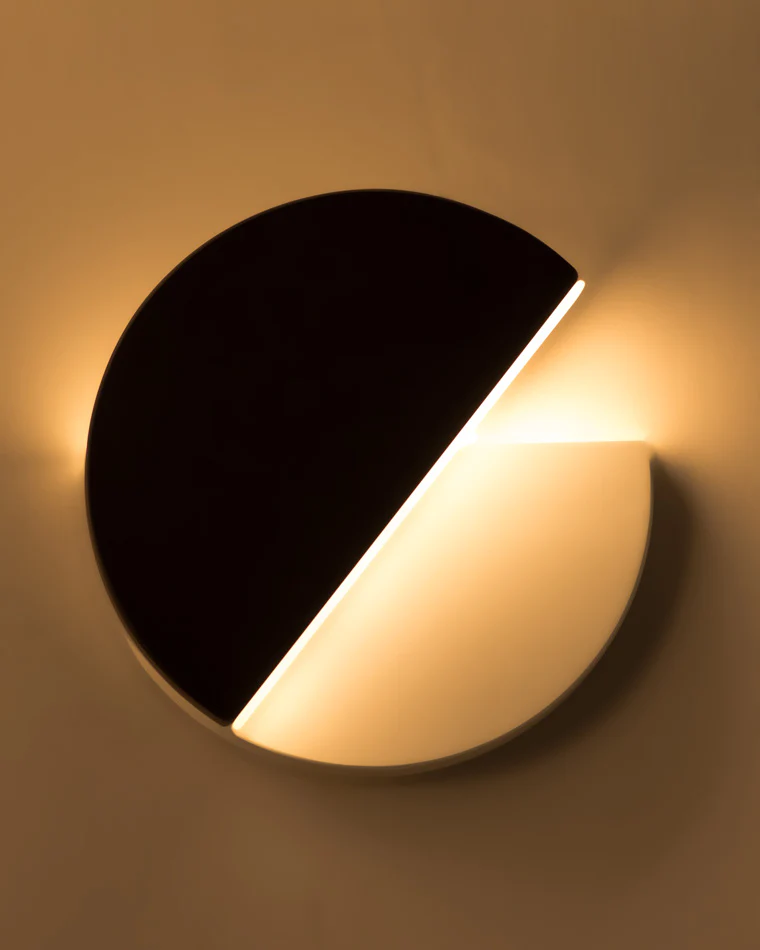 WOMO Adjustable Black & White Round Disc Wall Lamps-WM6071 - Image 21