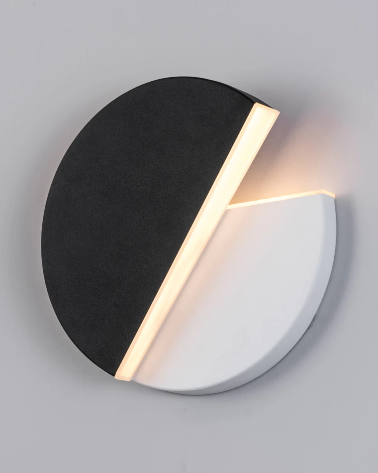 WOMO Adjustable Black & White Round Disc Wall Lamps-WM6071 - Image 22