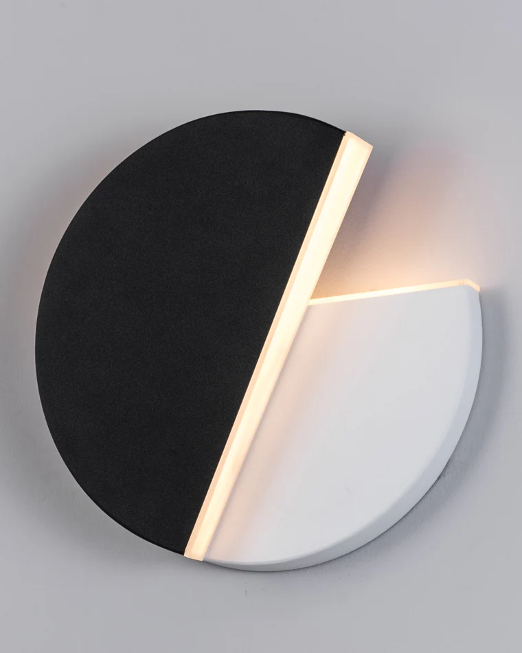 WOMO Adjustable Black & White Round Disc Wall Lamps-WM6071 - Image 25