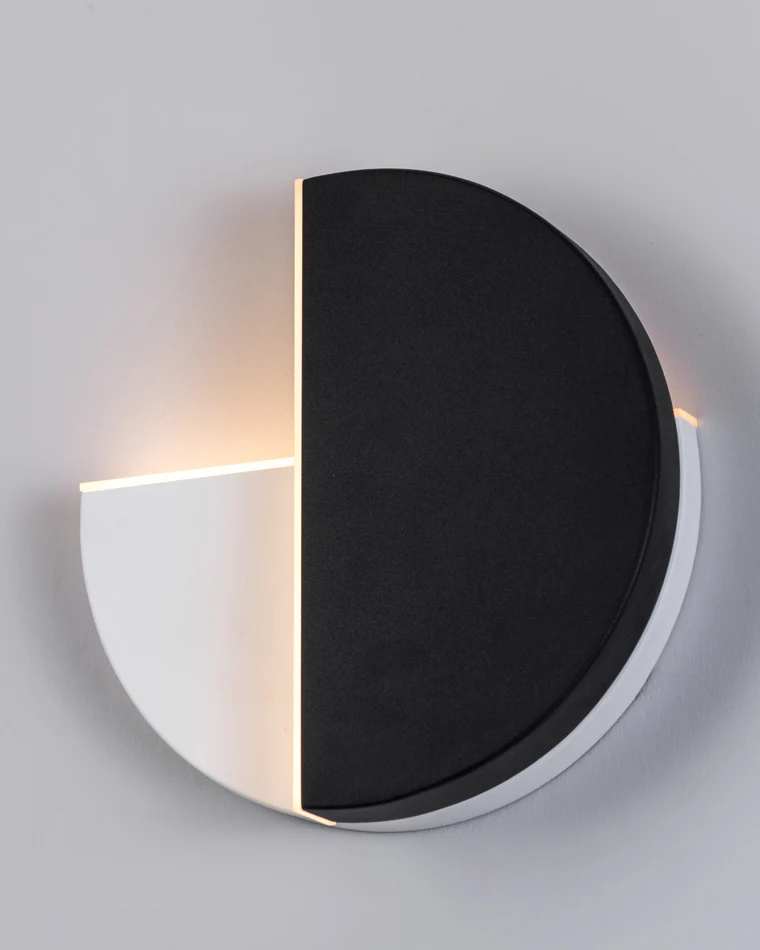 WOMO Adjustable Black & White Round Disc Wall Lamps-WM6071 - Image 30