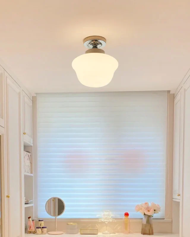WOMO Schoolhouse Glass Ceiling Light-WM1147 - Image 3