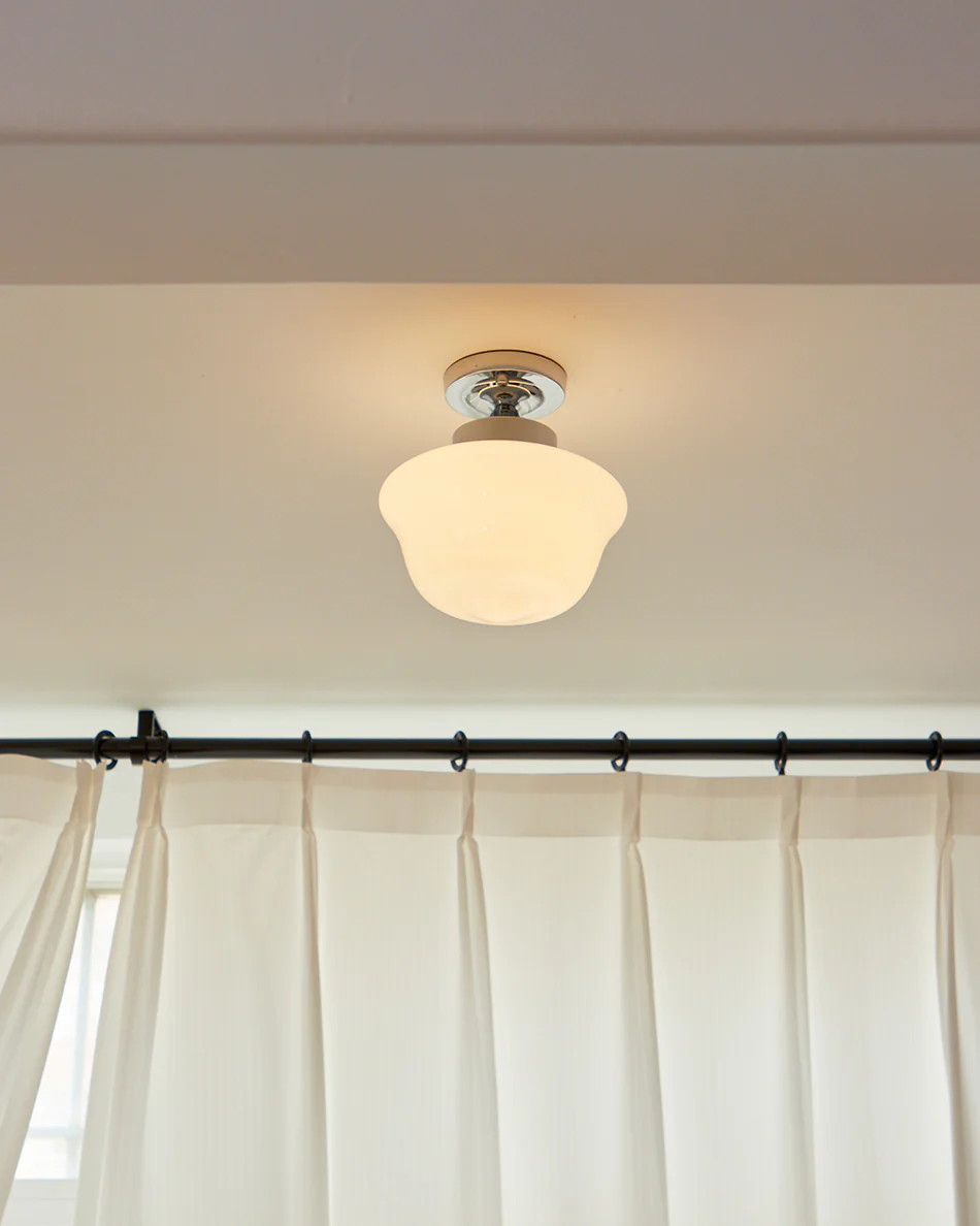 WOMO Schoolhouse Glass Ceiling Light-WM1147 - Image 8