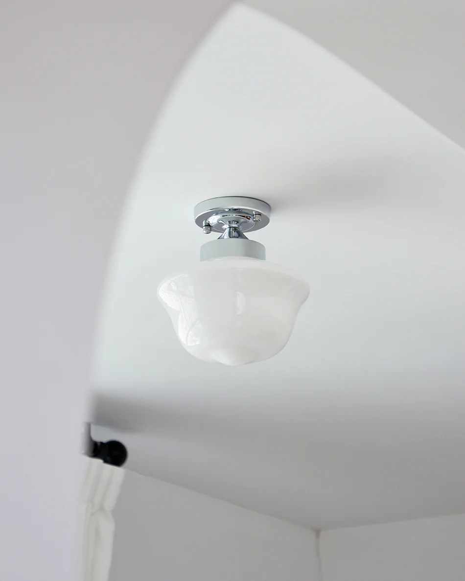 WOMO Schoolhouse Glass Ceiling Light-WM1147 - Image 9