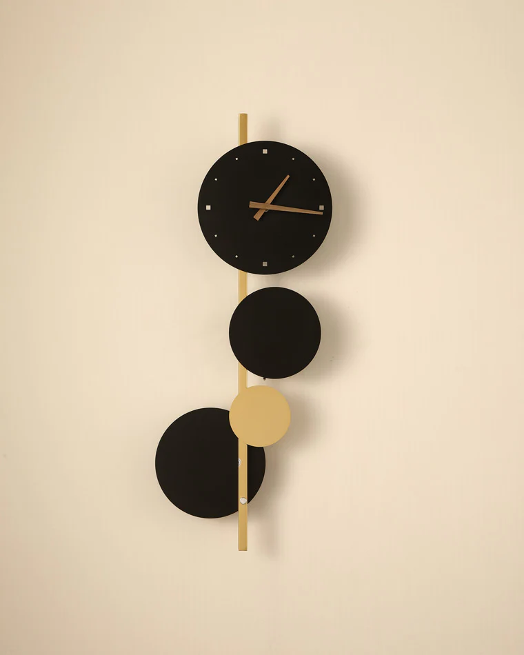 WOMO Sculptural Wall Clock with Led Light-WM6087 - Image 11