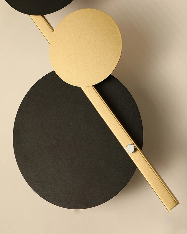 WOMO Sculptural Wall Clock with Led Light-WM6087 - Image 16
