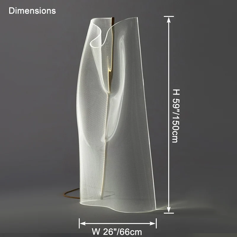 WOMO Wind Sculptural Floor Lamp-WM7100 - Image 19