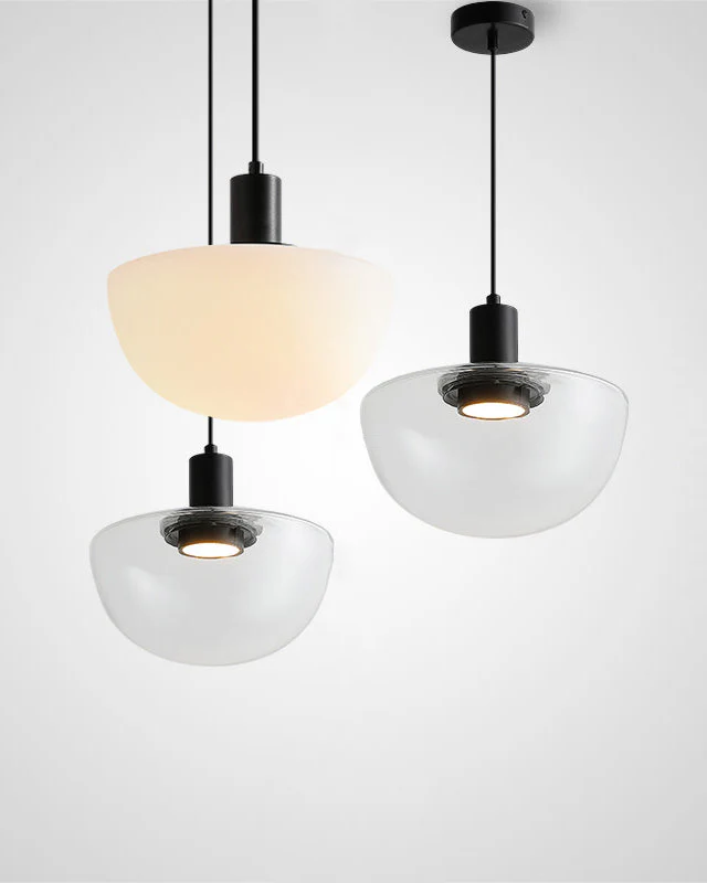WOMO Semi-Sphere Glass Pendant Light-WM2567 - Image 8