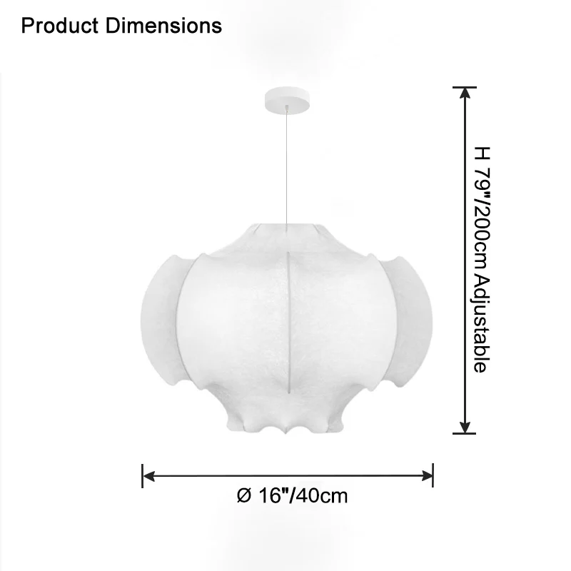 WOMO Silk Pendant Light-WM2760 - Image 21