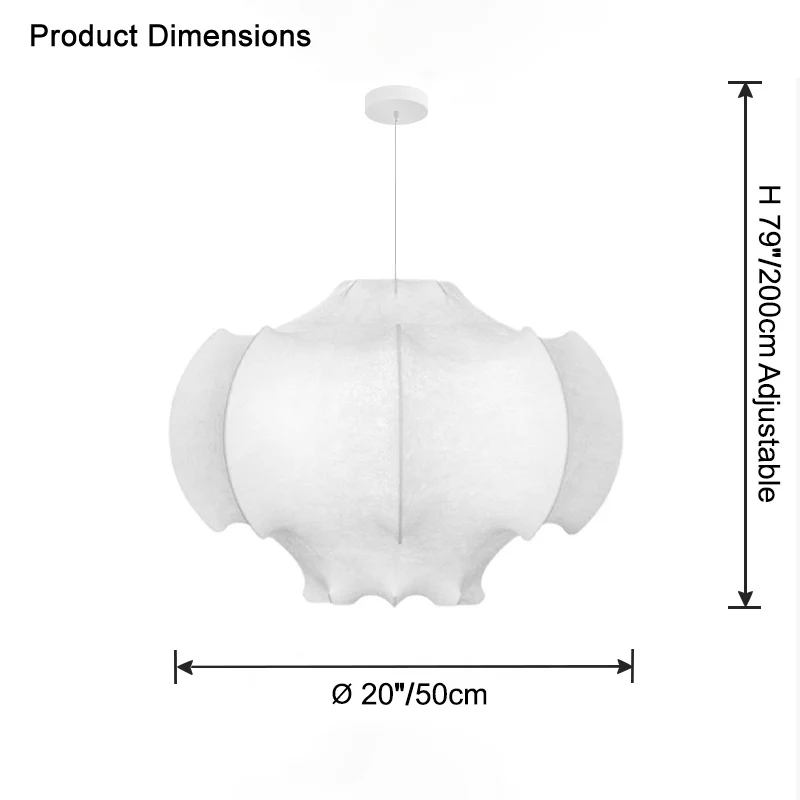 WOMO Silk Pendant Light-WM2760 - Image 23