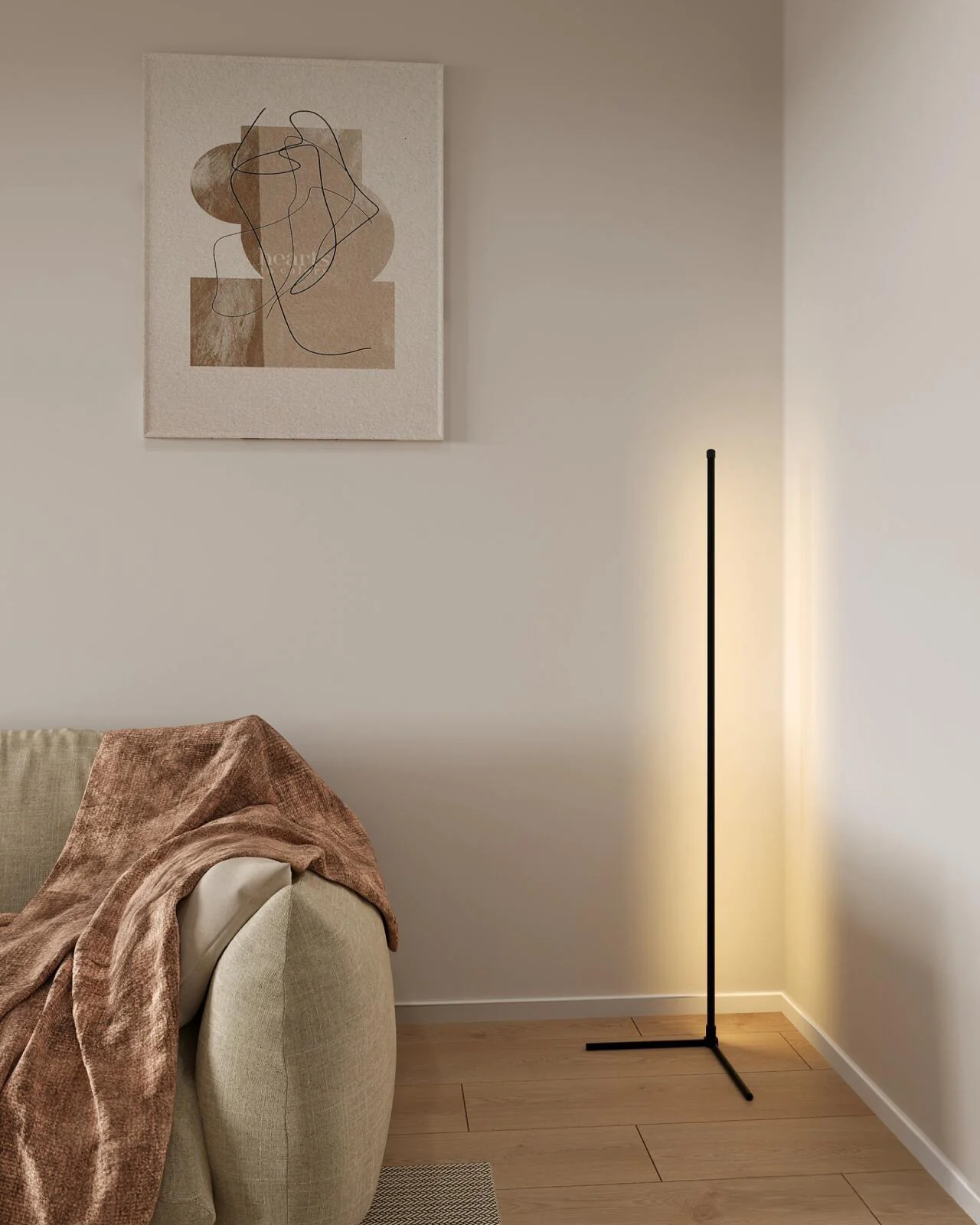 WOMO Simple Linear Floor Lamp-WM7078 - Image 15
