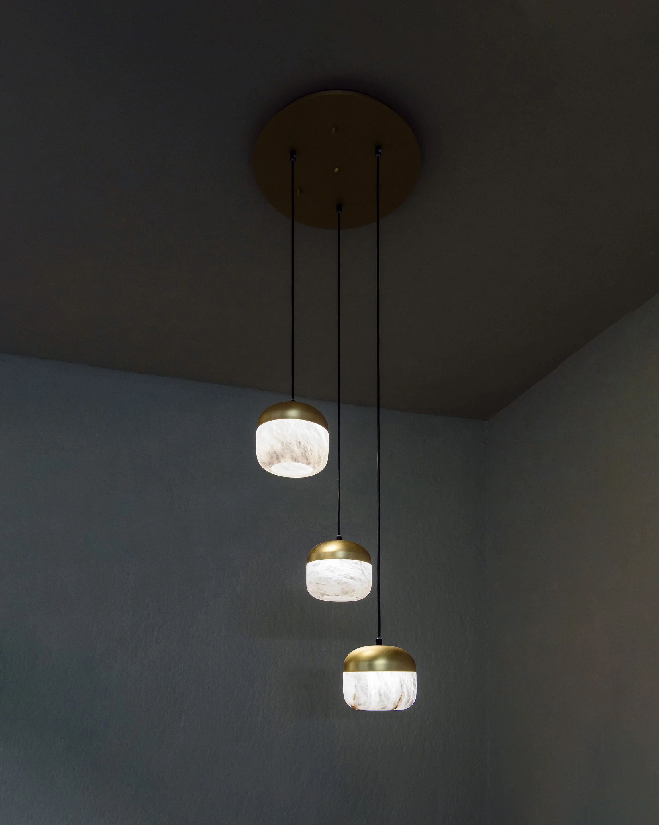 WOMO Alabaster Round Pendant Light-WM2959 - Image 4