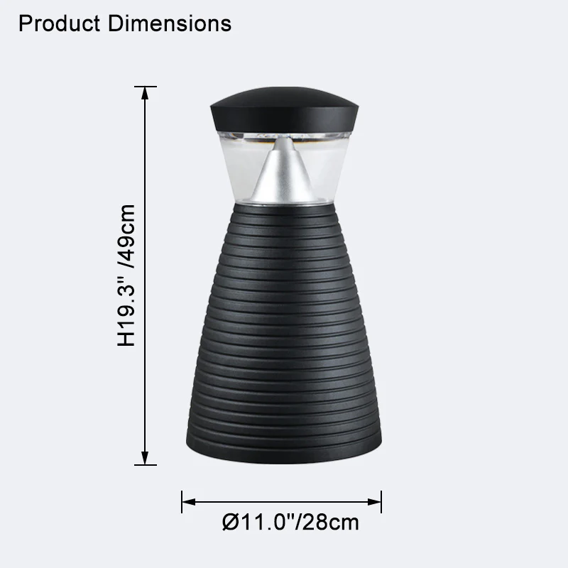 WOMO Small Bollard Light-WM9122 - Image 19