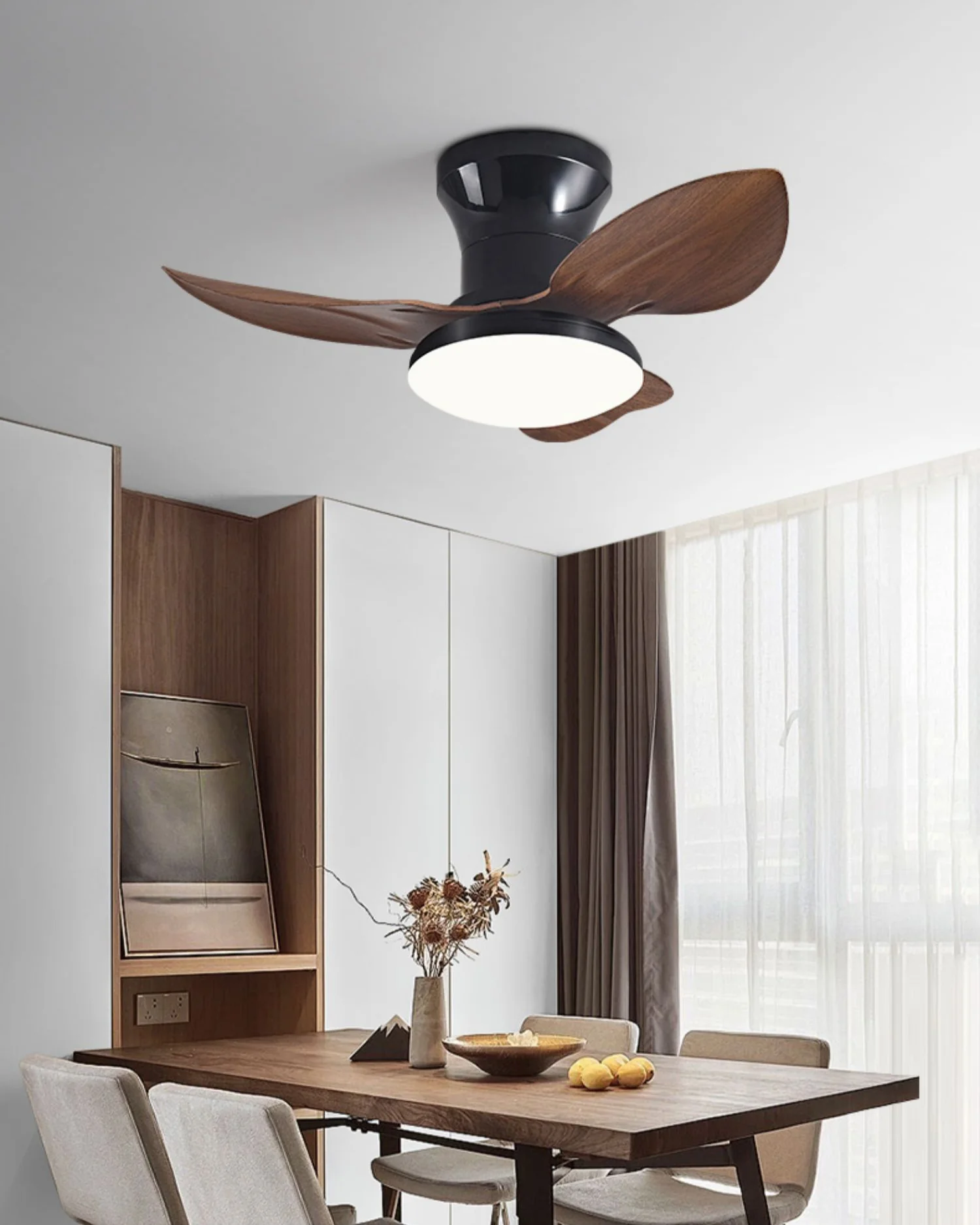 WOMO Small Ceiling Fan Lamp - WM5175 - Image 2