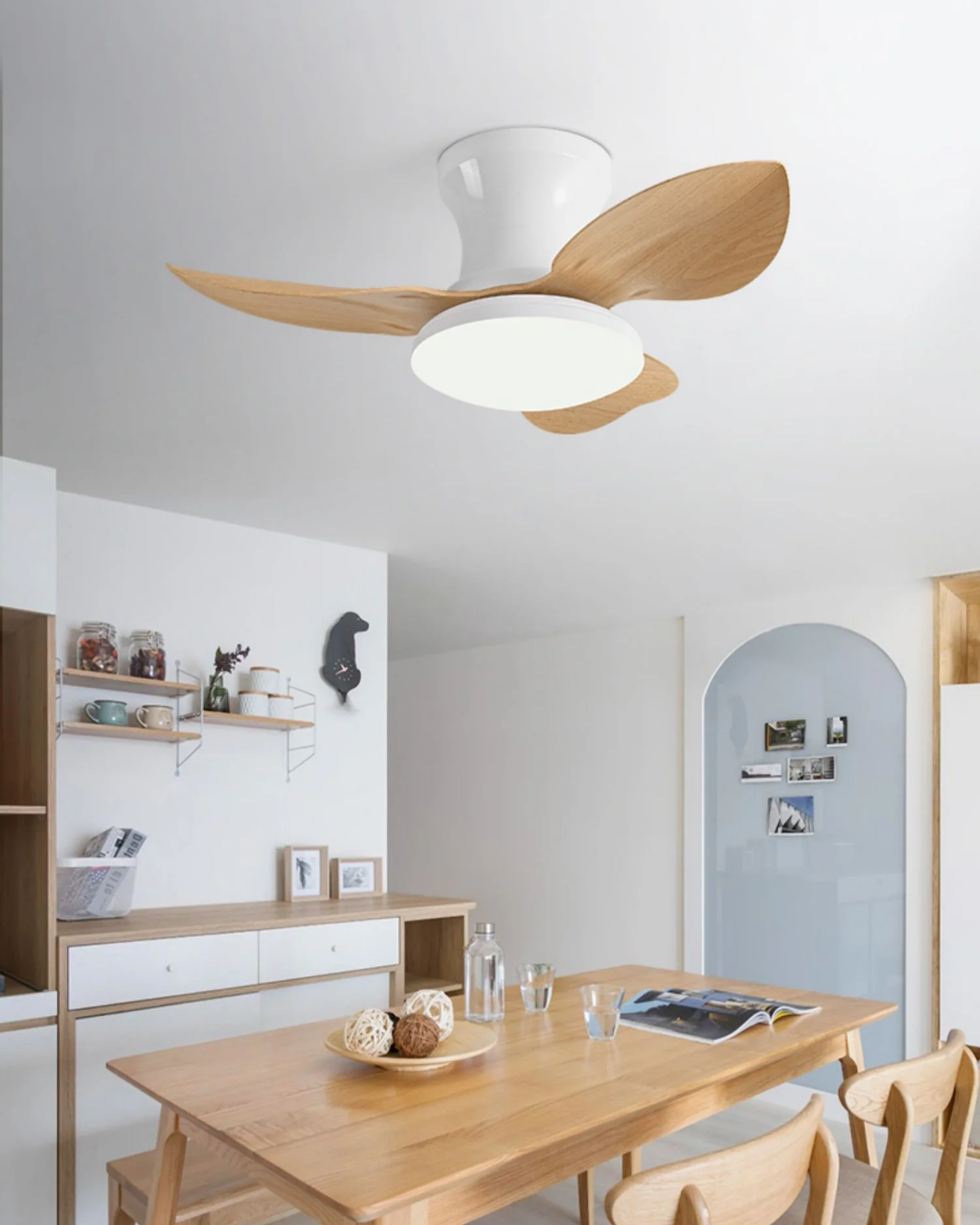 WOMO Small Ceiling Fan Lamp - WM5175 - Image 3