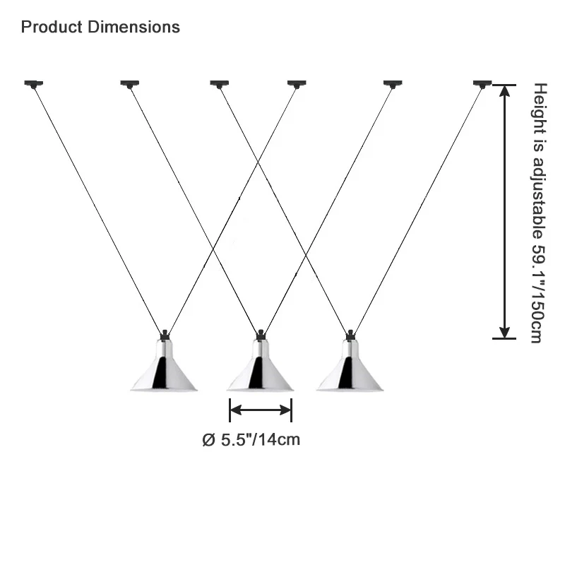 WOMO Small Cone Pendant Light-WM2298 - Image 20