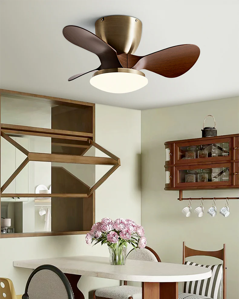WOMO Small Low Profile Ceiling Fan Lamp - WM5240 - Image 4