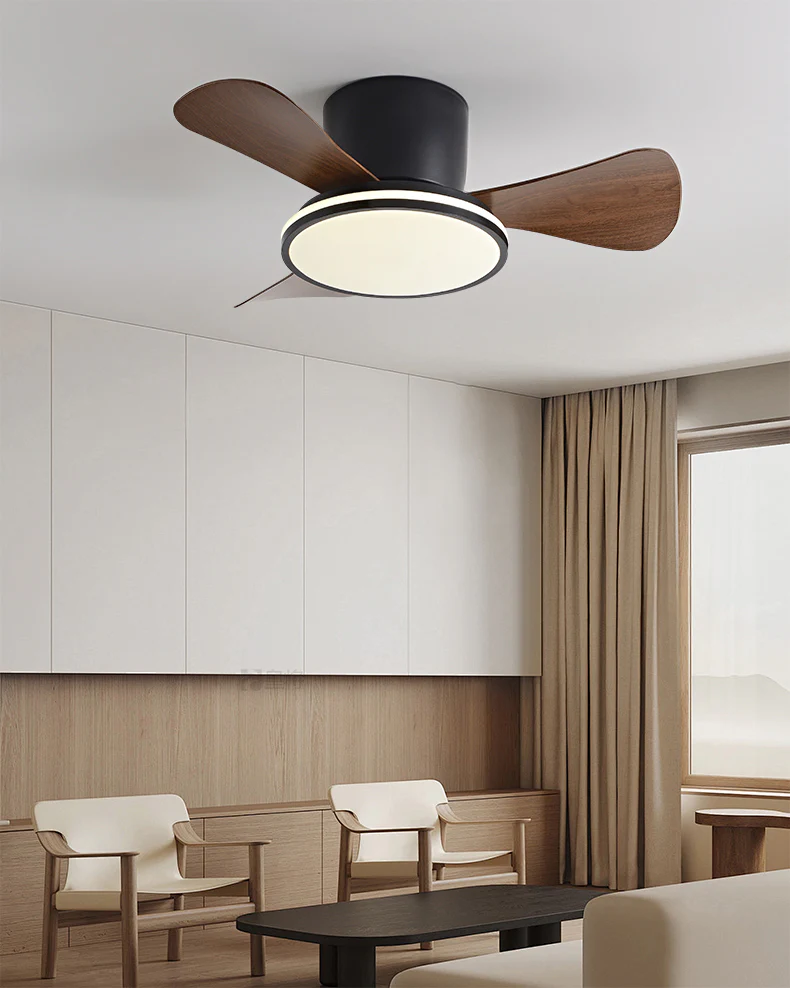WOMO Small Low Profile Ceiling Fan Lamp - WM5166 - Image 10