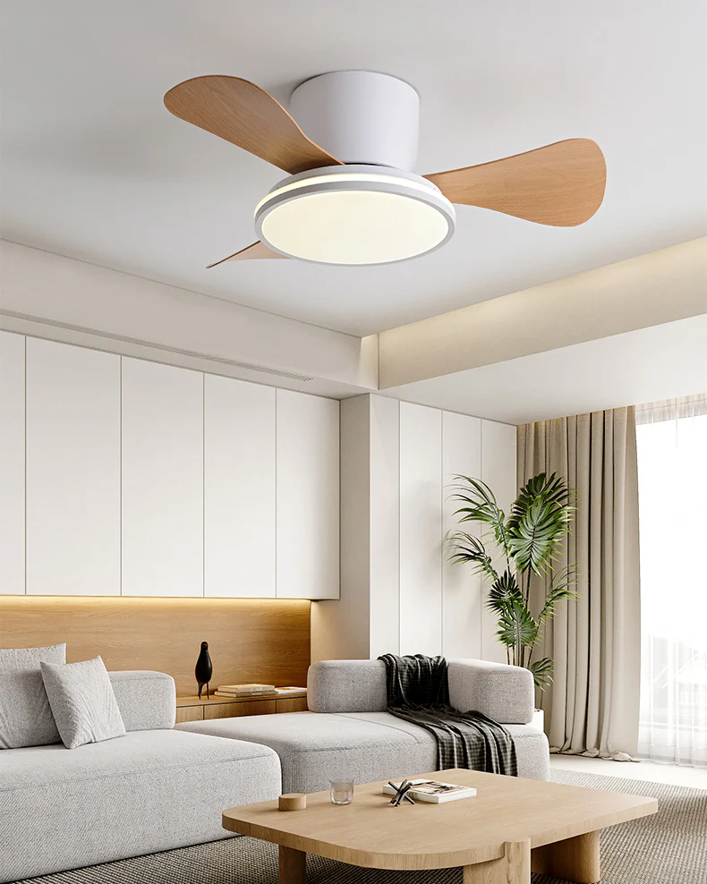 WOMO Small Low Profile Ceiling Fan Lamp - WM5166 - Image 12
