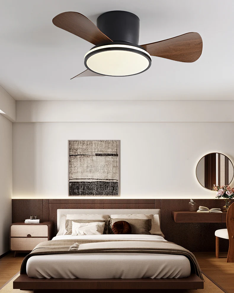 WOMO Small Low Profile Ceiling Fan Lamp - WM5166 - Image 2