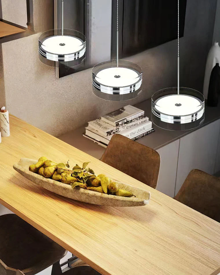 WOMO Small Round Glass Pendant Light-WM2451 - Image 12