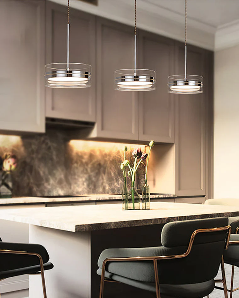 WOMO Small Round Glass Pendant Light-WM2451 - Image 2