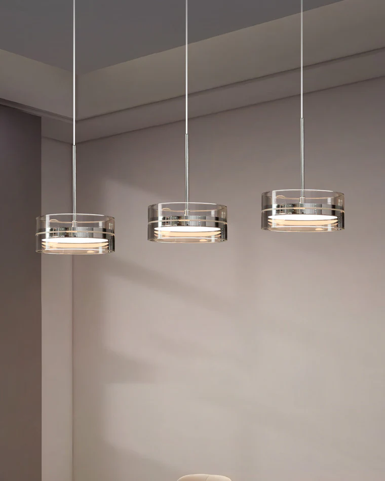 WOMO Small Round Glass Pendant Light-WM2451 - Image 3