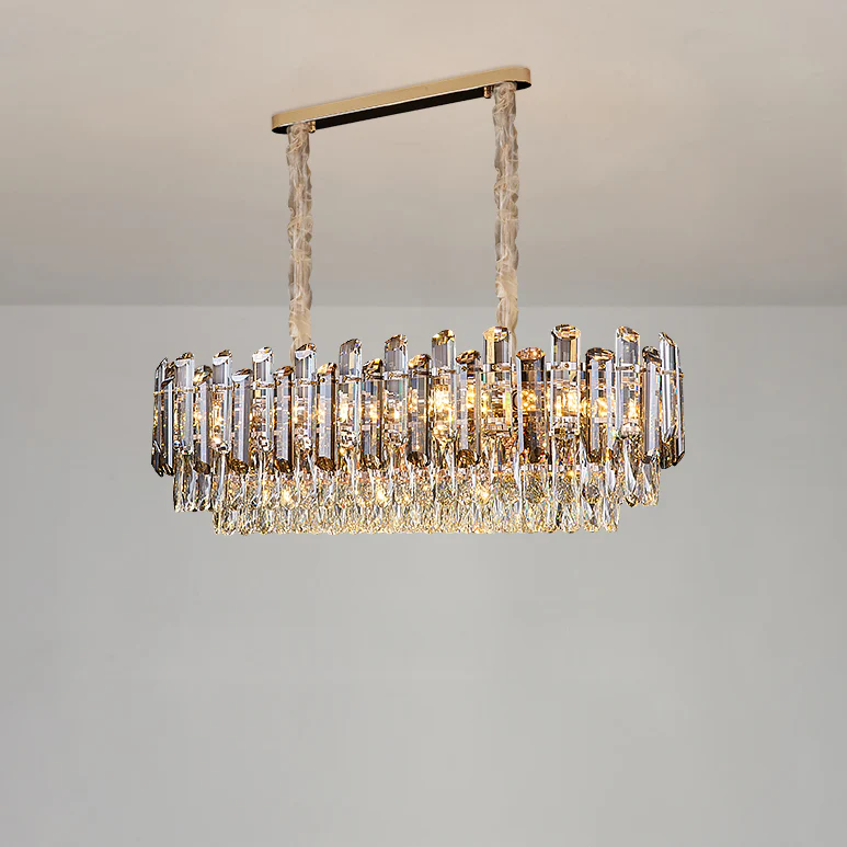 WOMO Smoked Crystal Tiered Chandelier-WM3024 - Image 13