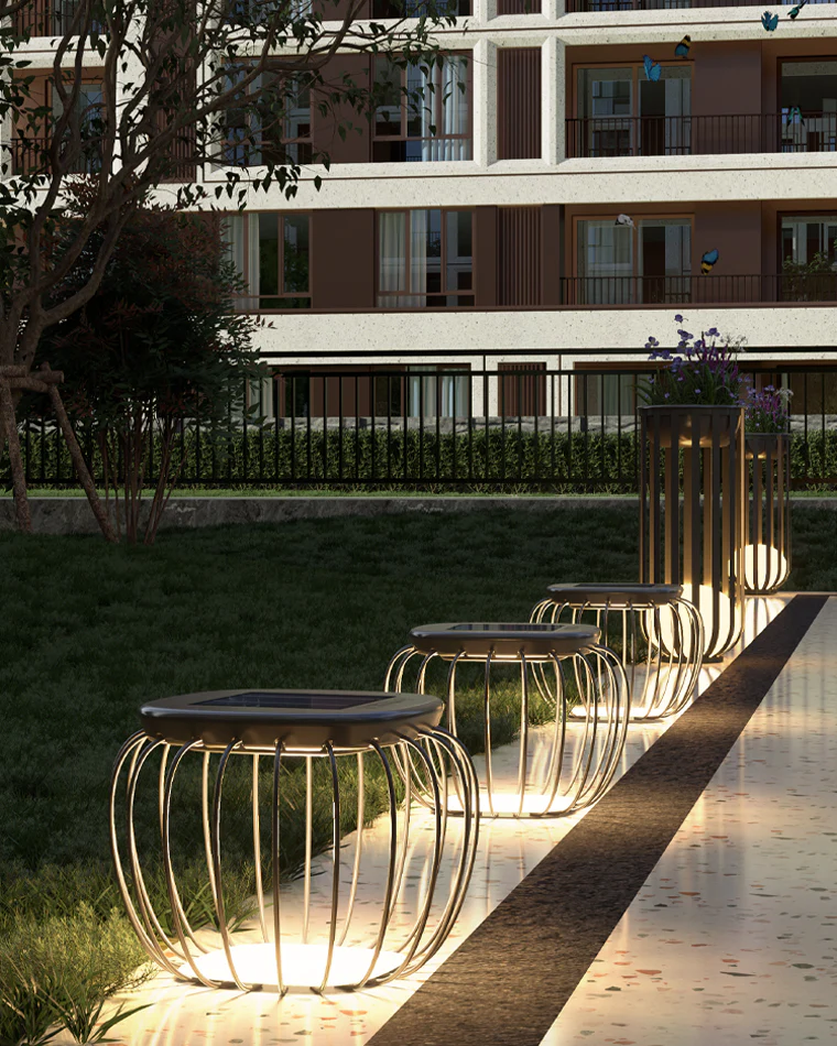 WOMO Solar Bench Floor Light-WM9019 - Image 14