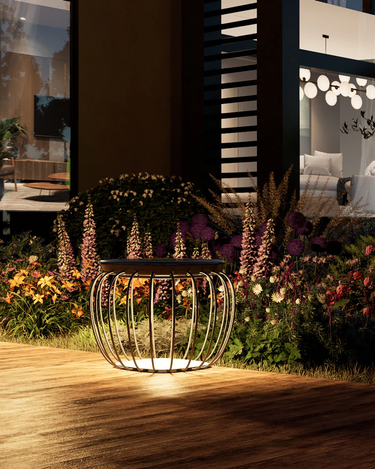 WOMO Solar Bench Floor Light-WM9019 - Image 8
