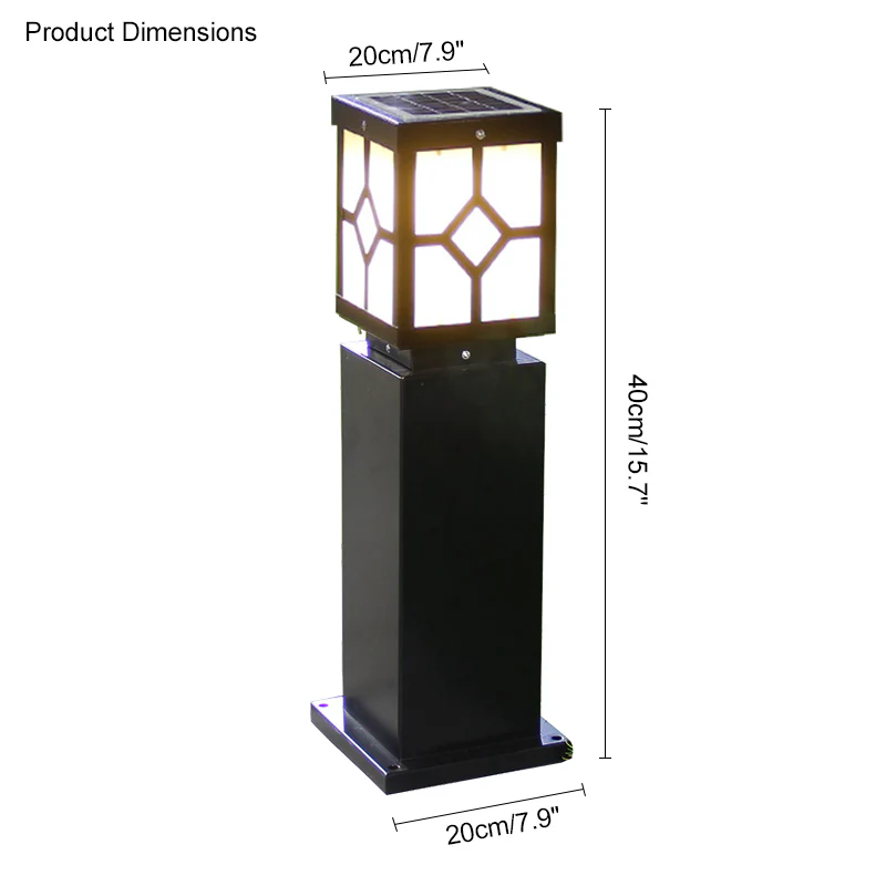 WOMO Solar Bollard Light-WM9042 - Image 15