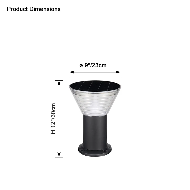 WOMO Solar Bollard Light-WM9096 - Image 9