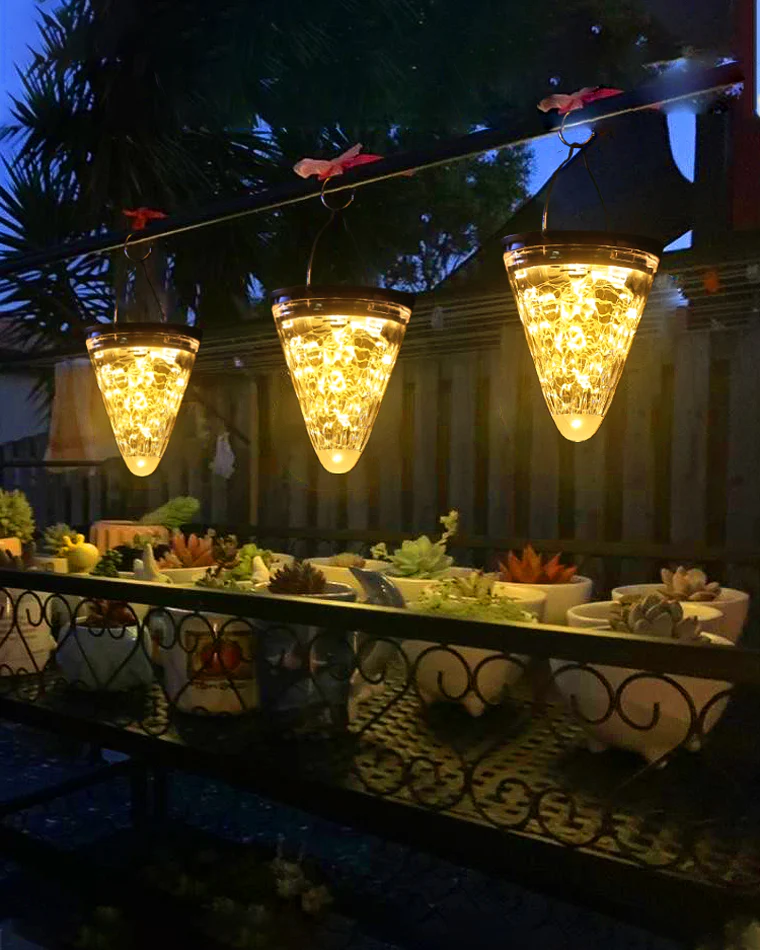 WOMO Solar Hanging Strawberry Hue Lantern-WM9040 - Image 22