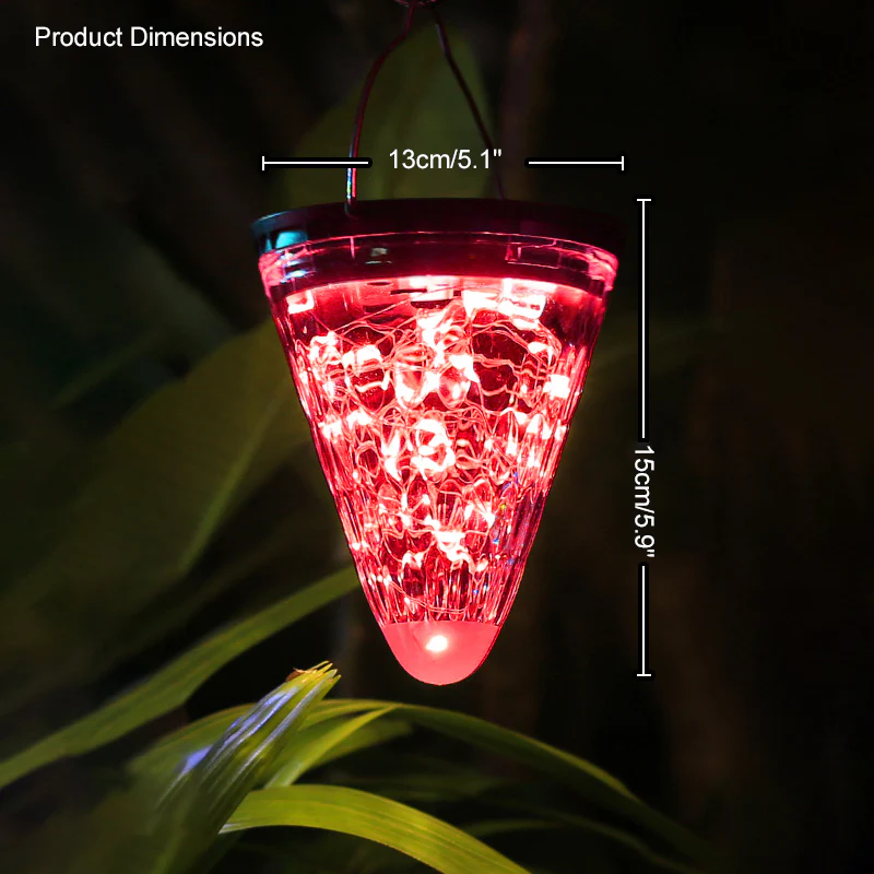 WOMO Solar Hanging Strawberry Hue Lantern-WM9040 - Image 29