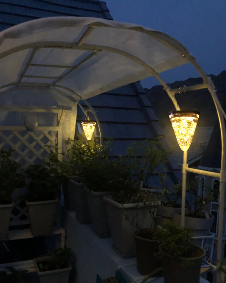 WOMO Solar Hanging Strawberry Hue Lantern-WM9040 - Image 3