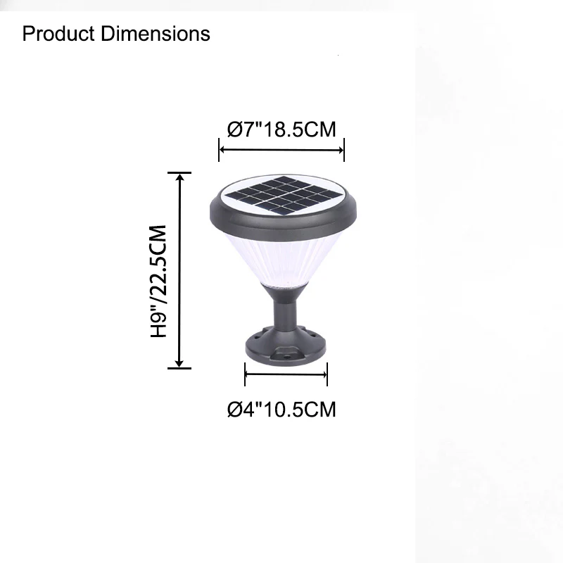 WOMO Solar Pillar Light-WM9105 - Image 11