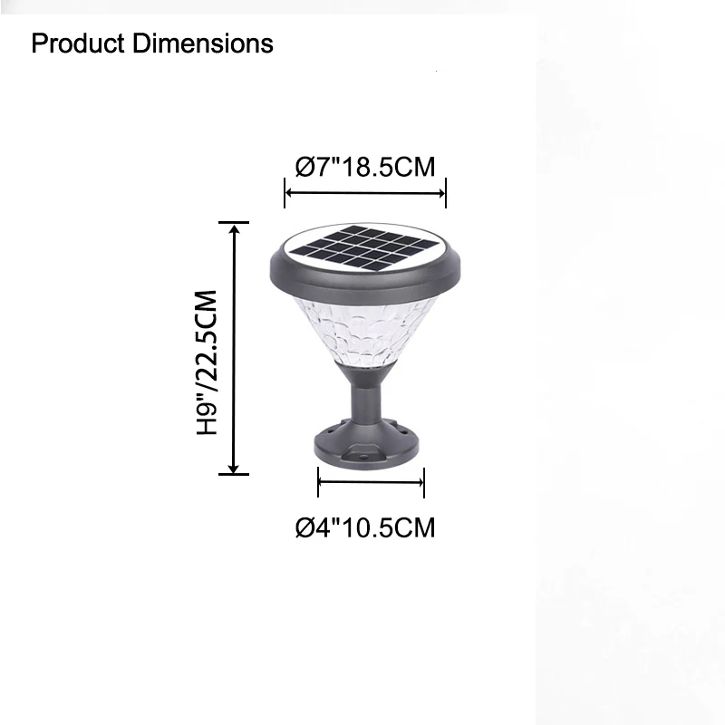WOMO Solar Pillar Light-WM9105 - Image 13