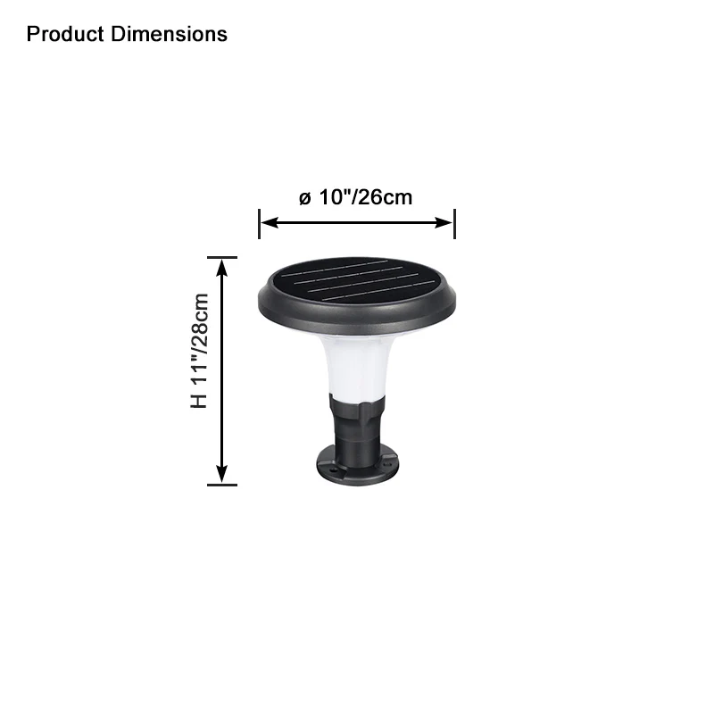 WOMO Solar Pillar Light-WM9107 - Image 3